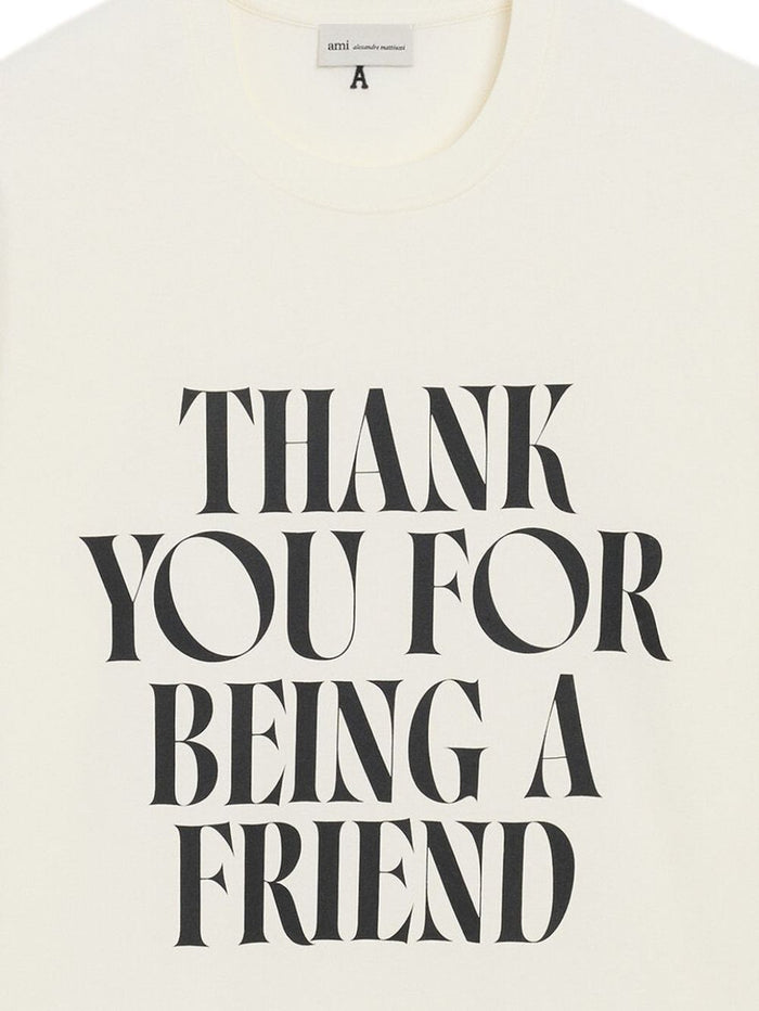 Ami T-shirts and Polos Blanc Creme