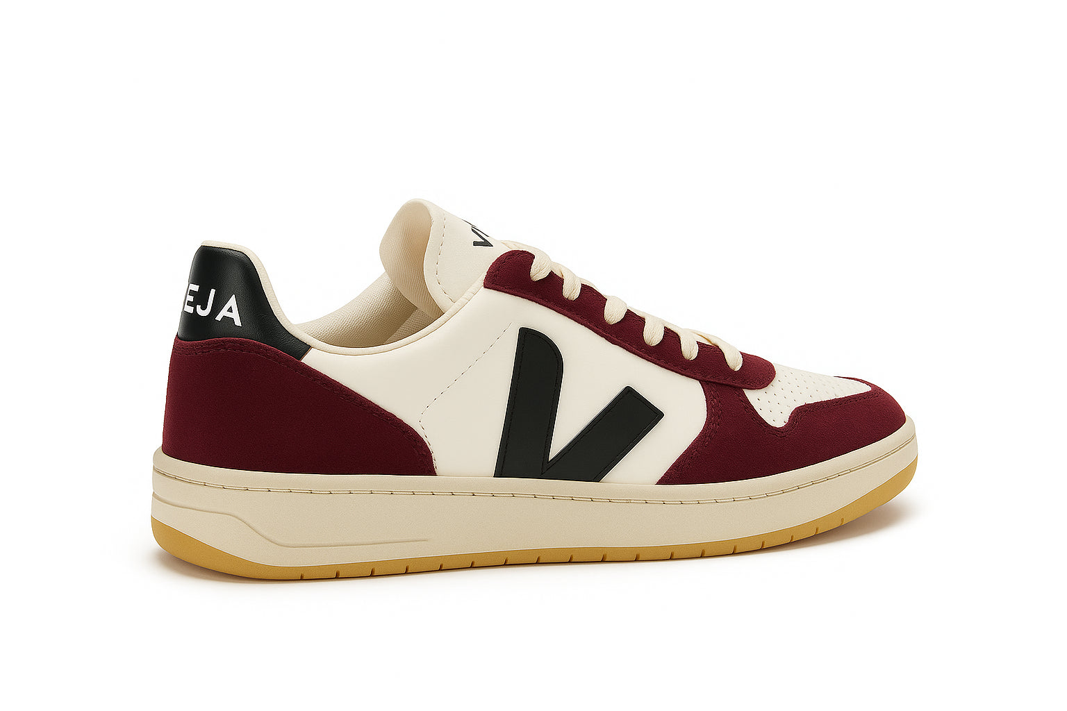 Veja Flat shoes White / Burgundy