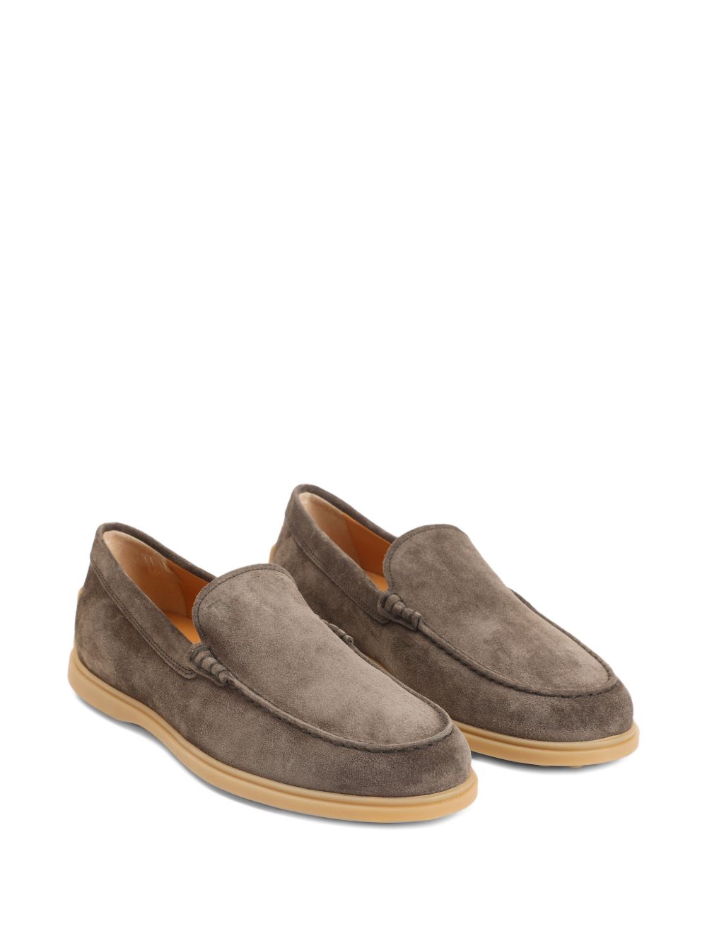 Tods Flat shoes Taupe Suede
