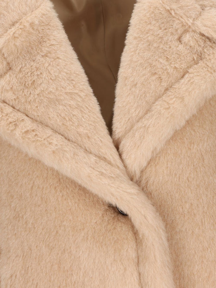 Max Mara Jackets Sand Alpaca Lana Vergine Seta