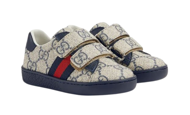 GUCCI KIDS Flat shoes Beige Blu Lea