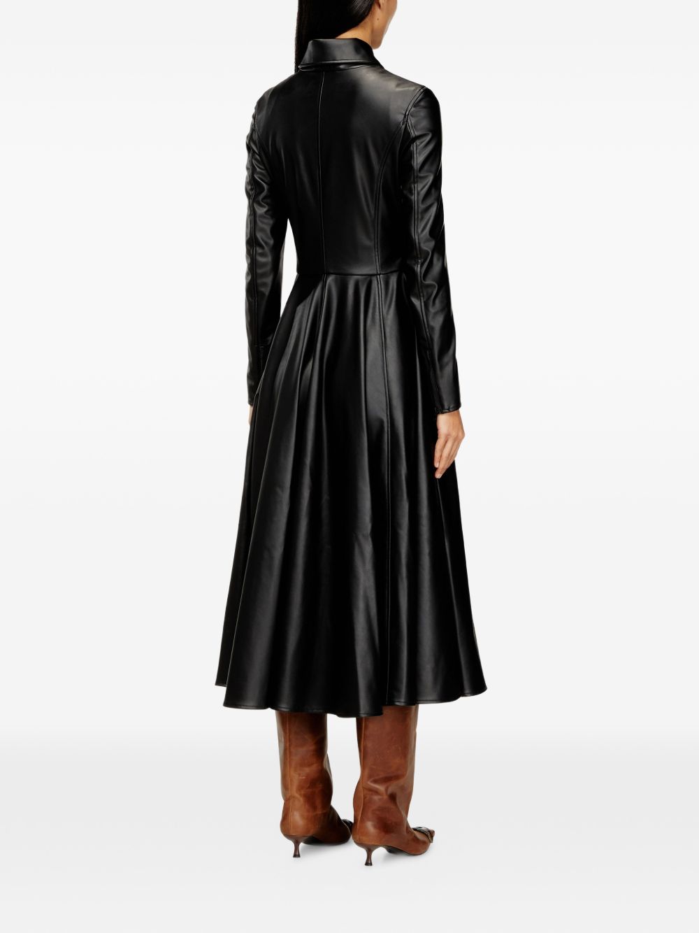 Diesel Dresses Black Pl+coatingpu