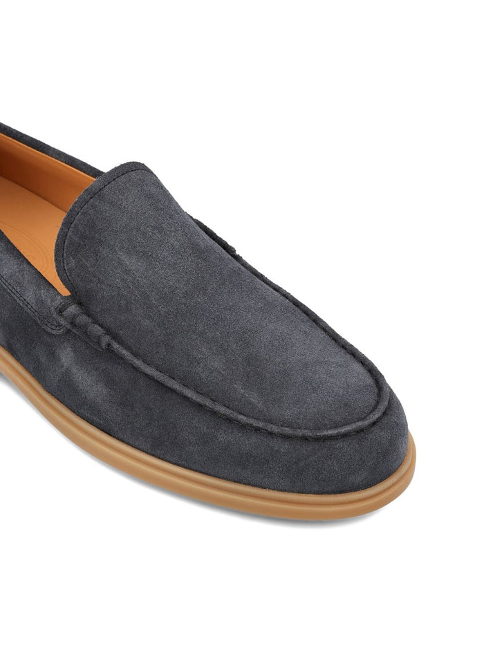 Tods Flat Shoes Grey Suede Upper