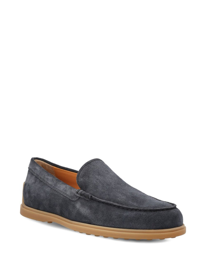 Tods Flat Shoes Grey Suede Upper
