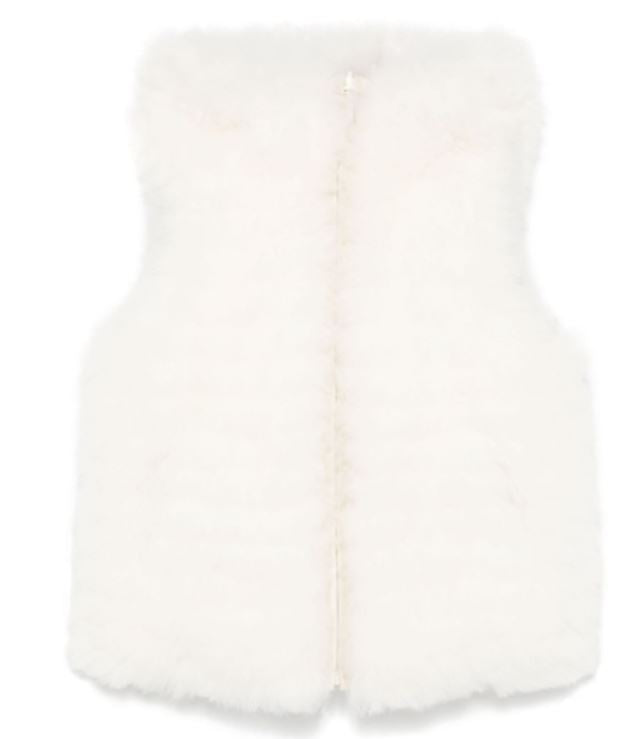 Yves Salomon Jackets White Lea Po Padding Down Fea