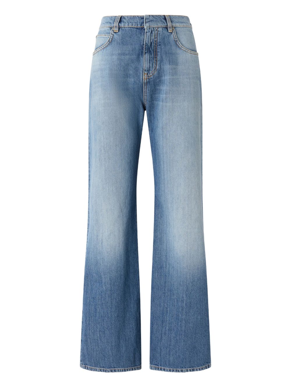 Pinko Trousers Blue Cotton