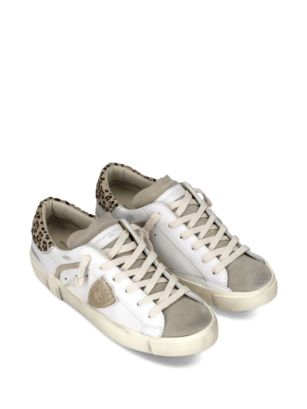 Philippe Model Flat shoes Leo Blanc Mud