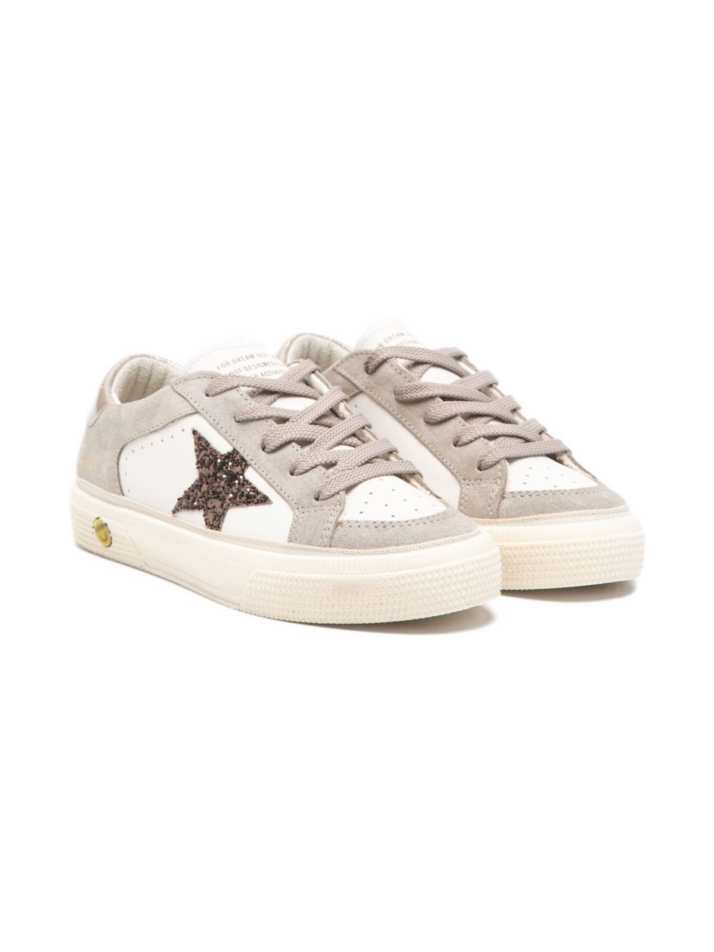 GOLDEN GOOSE KIDS Flat shoes White Taupe Beige