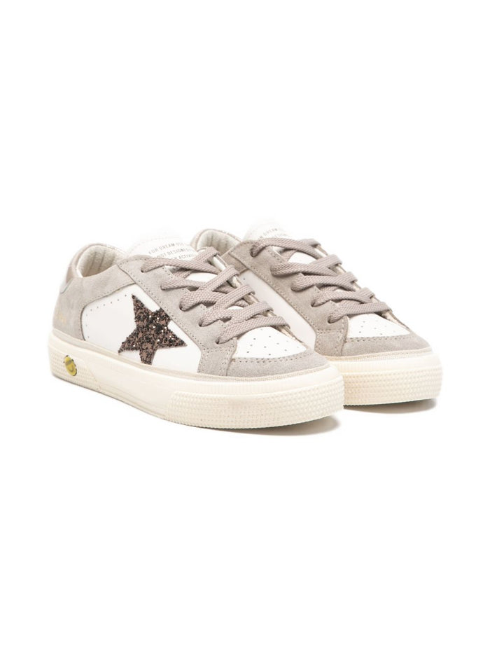GOLDEN GOOSE KIDS Flat shoes White Taupe Beige