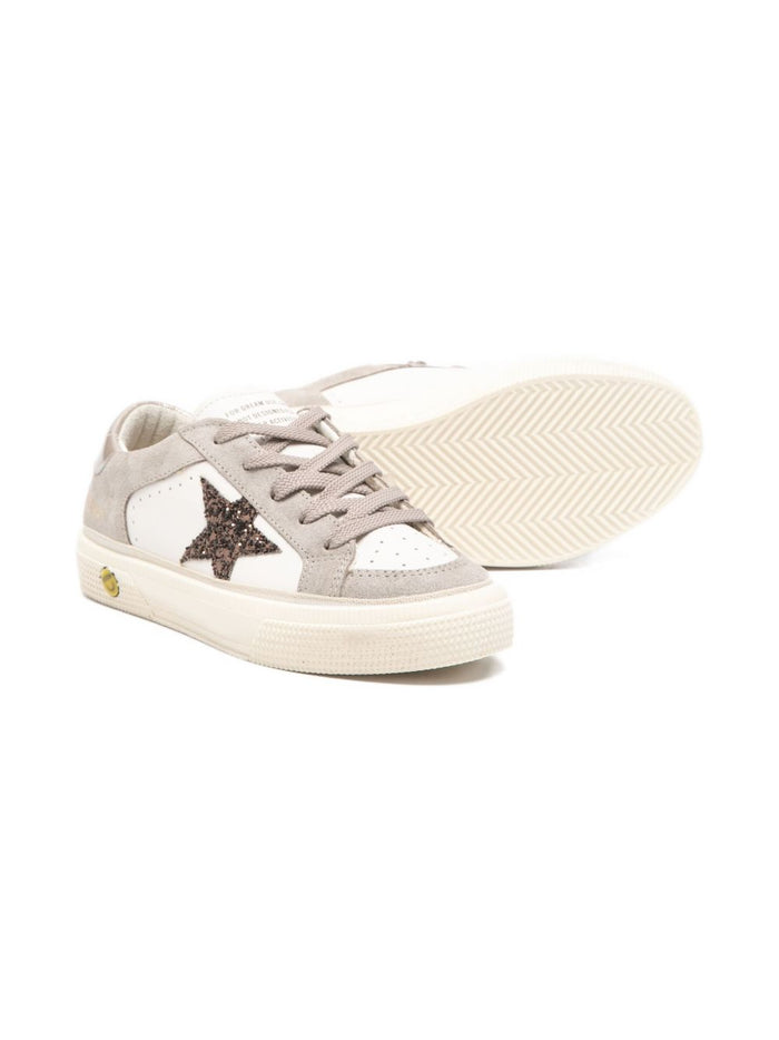 GOLDEN GOOSE KIDS Flat shoes White Taupe Beige