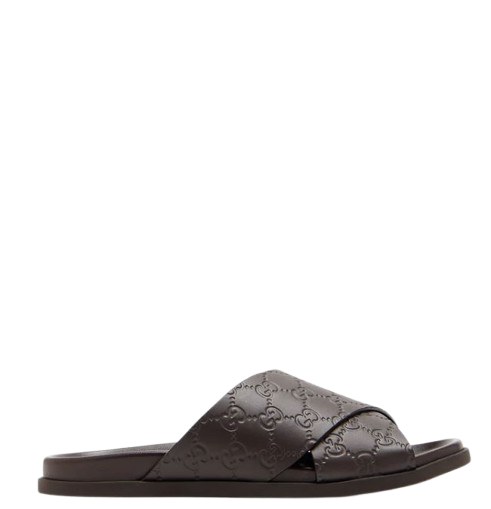 Gucci Flat shoes Cocoa Lea