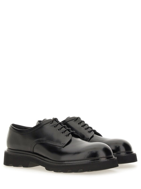 Moccasin Binder Black Calf Leather Loafers