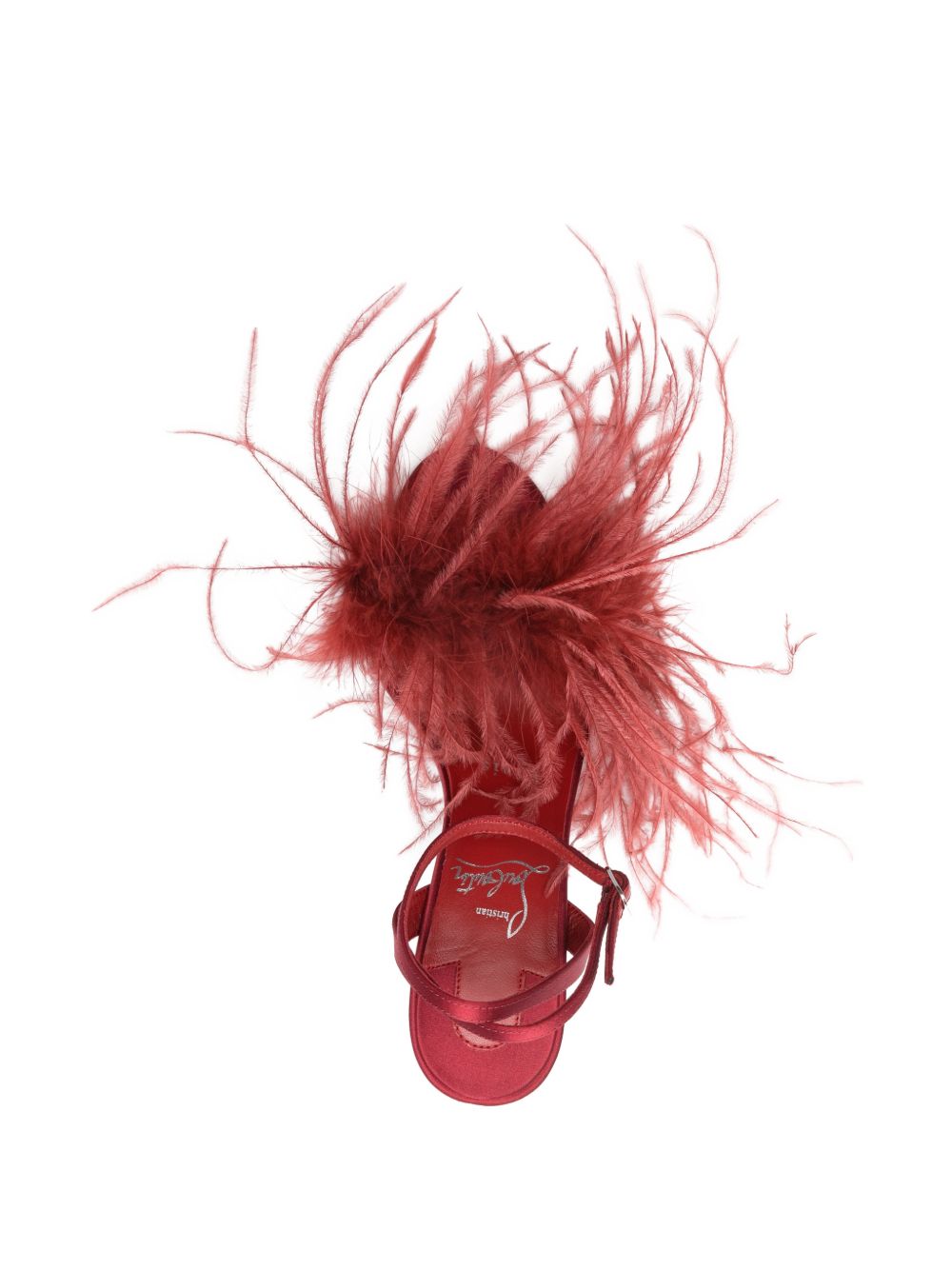 LOUBOUTIN Sandals Red Feathers