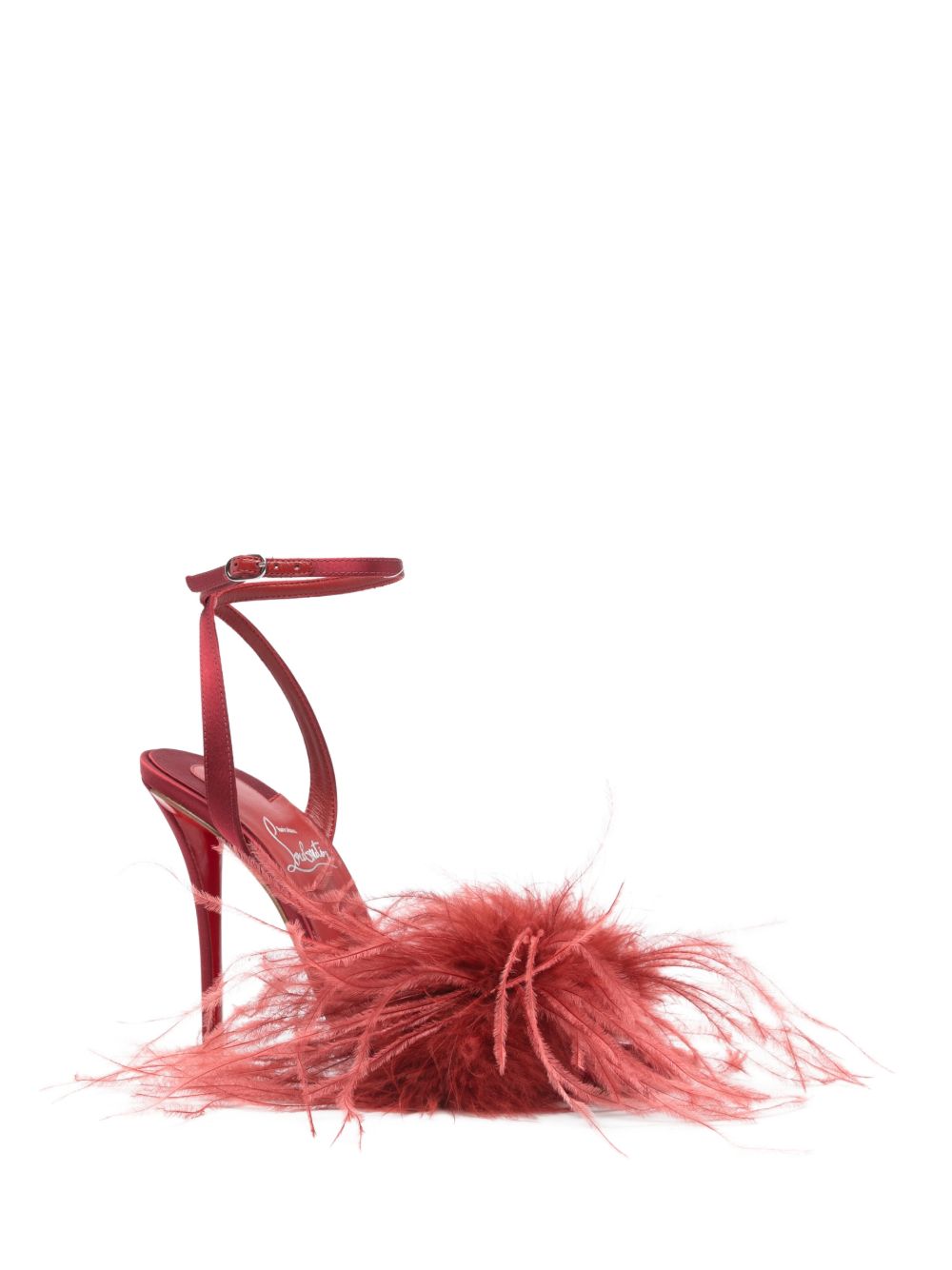 LOUBOUTIN Sandals Red Feathers