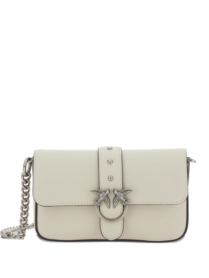 Pinko Bags Bianco Silver Lea
