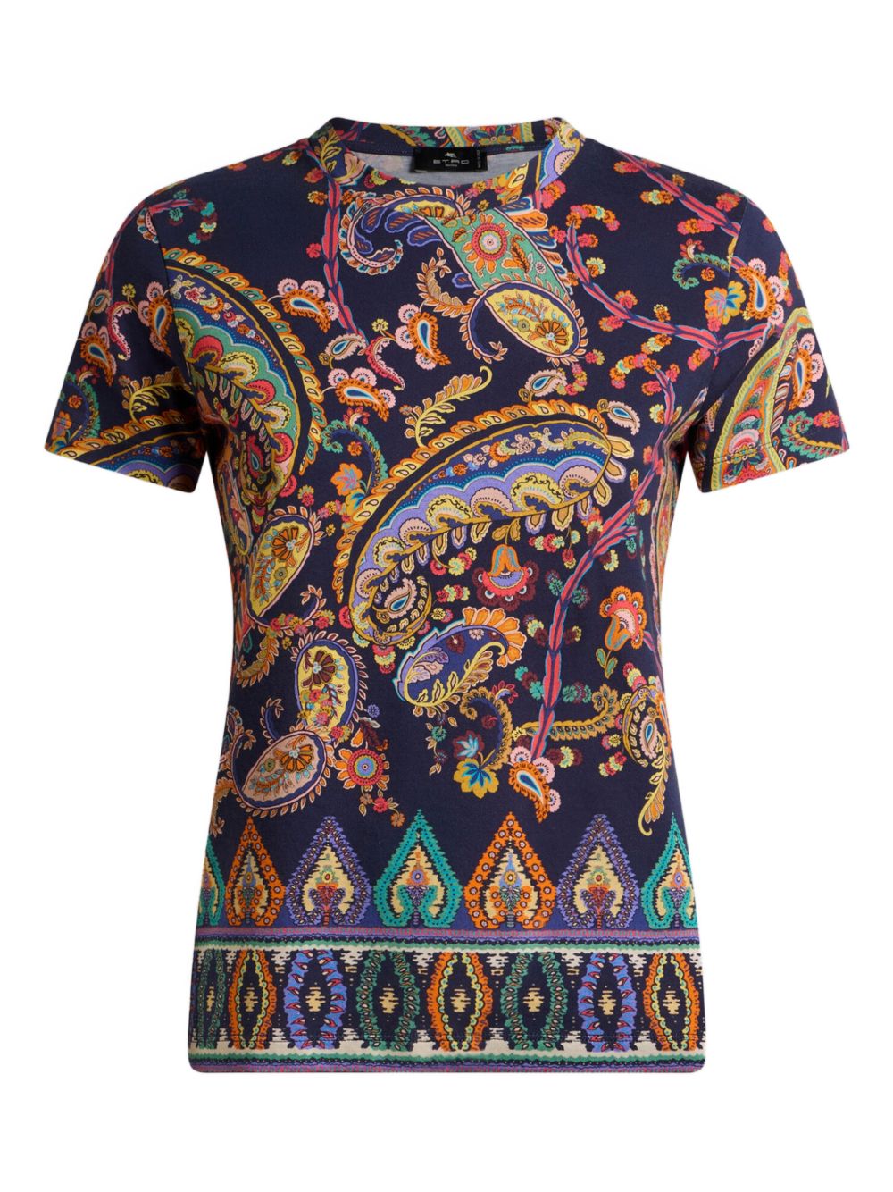 Etro T-Shirts And Polos Navy Blue Multicolor