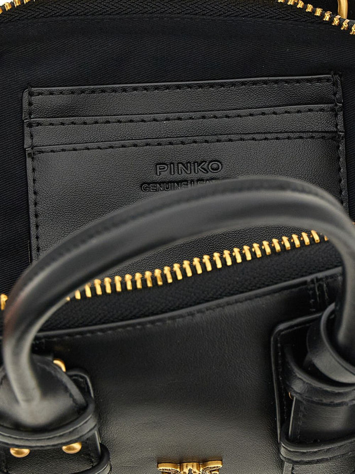 Pinko Bags Nero Oro Lea