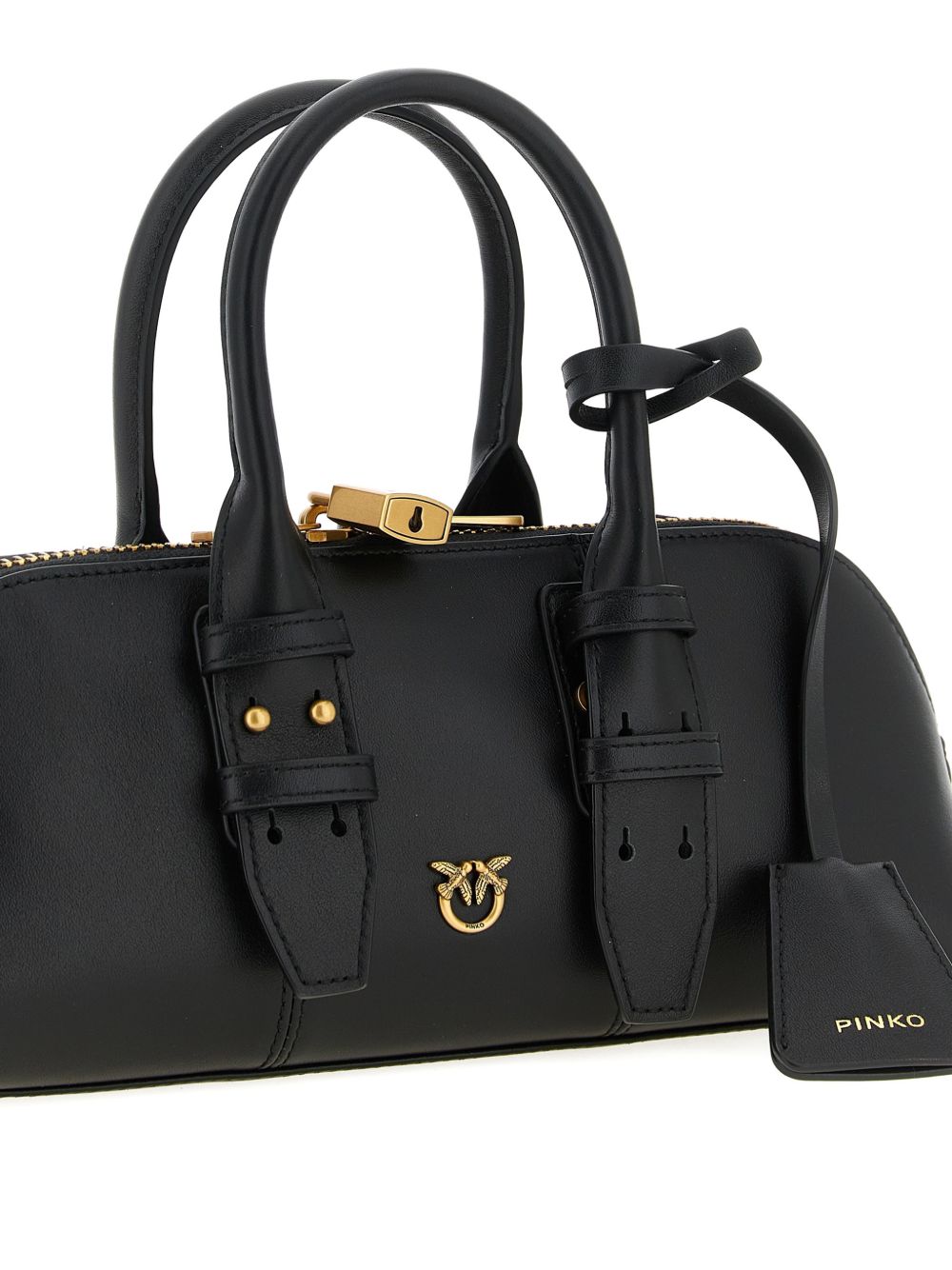 Pinko Bags Nero Oro Lea