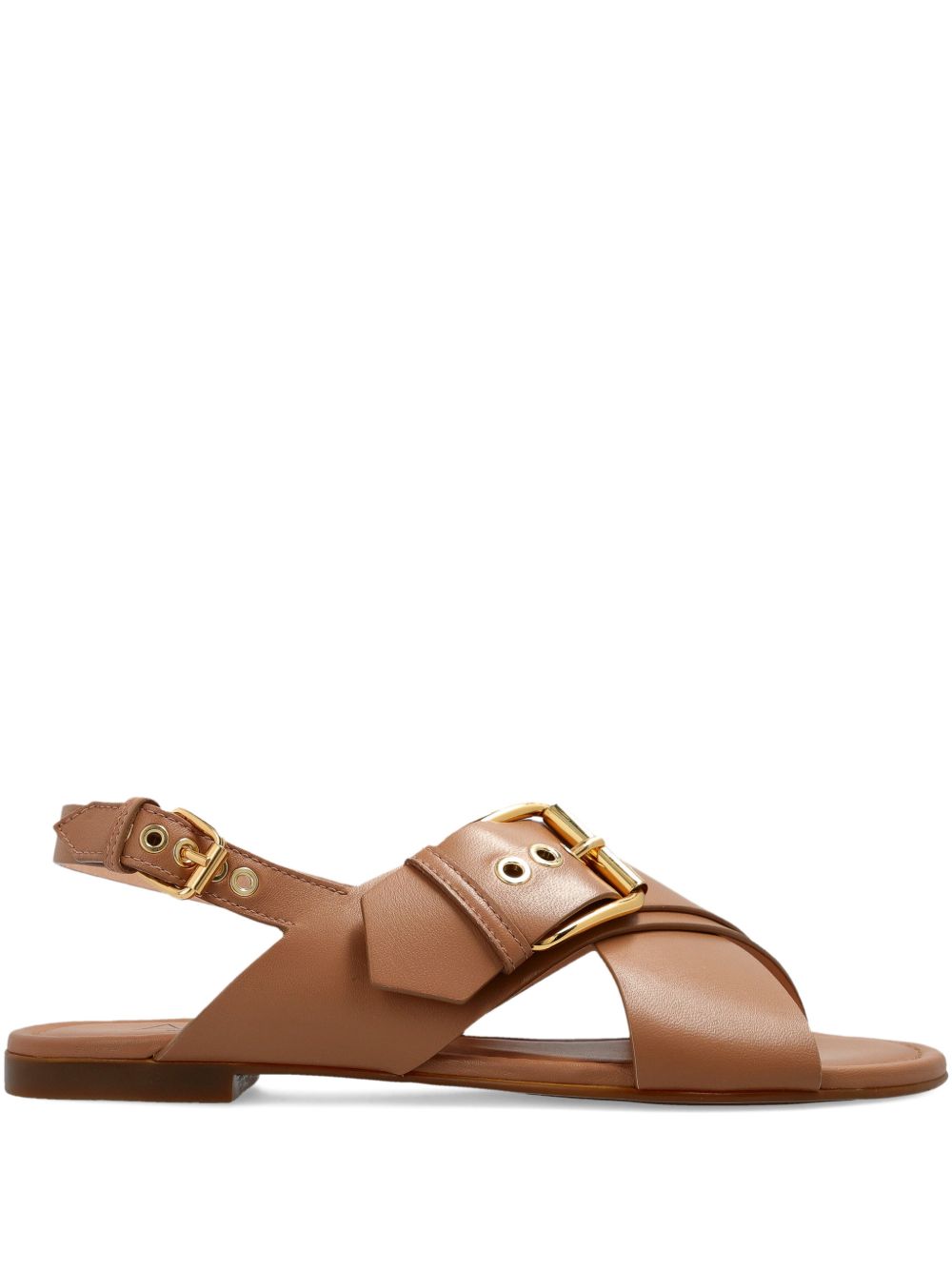 AGL Flat shoes Cocoa Leather