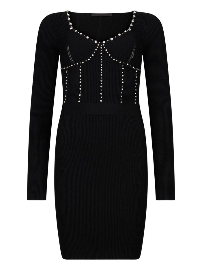 Liu Jo Black Dresses Nero/embrodery