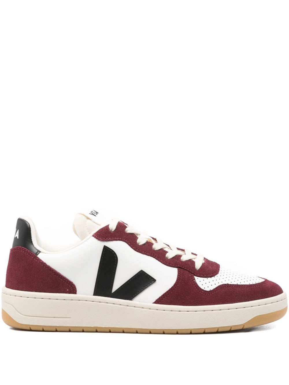 Veja Flat shoes White / Burgundy
