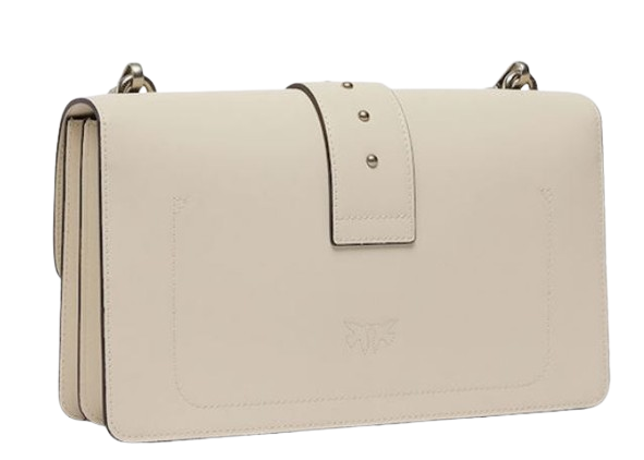 Pinko Bags Bianco Silver Lea Poliuretano