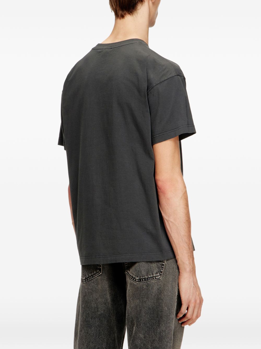 Diesel T-shirts and Polos Dark Grey Cotton