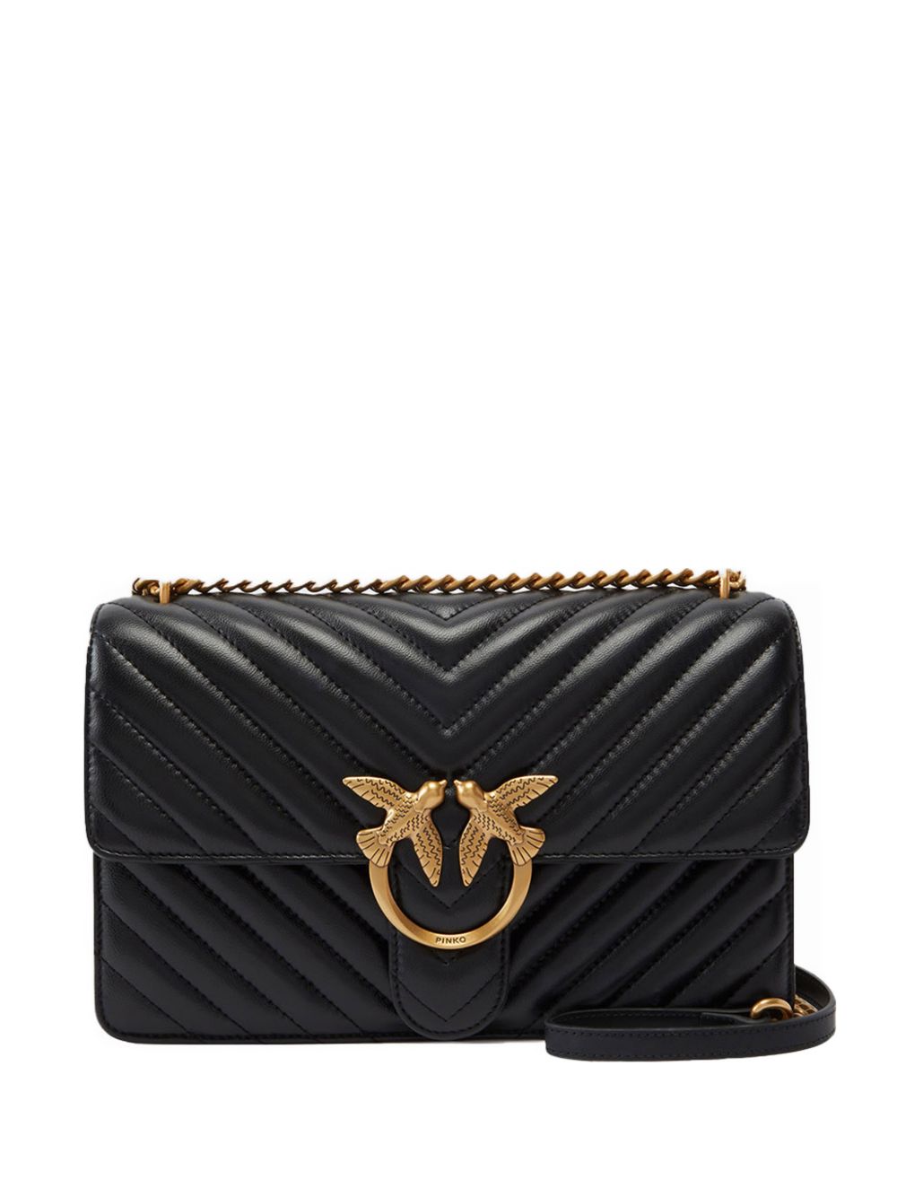 Pinko Bags Nero Oro Lea