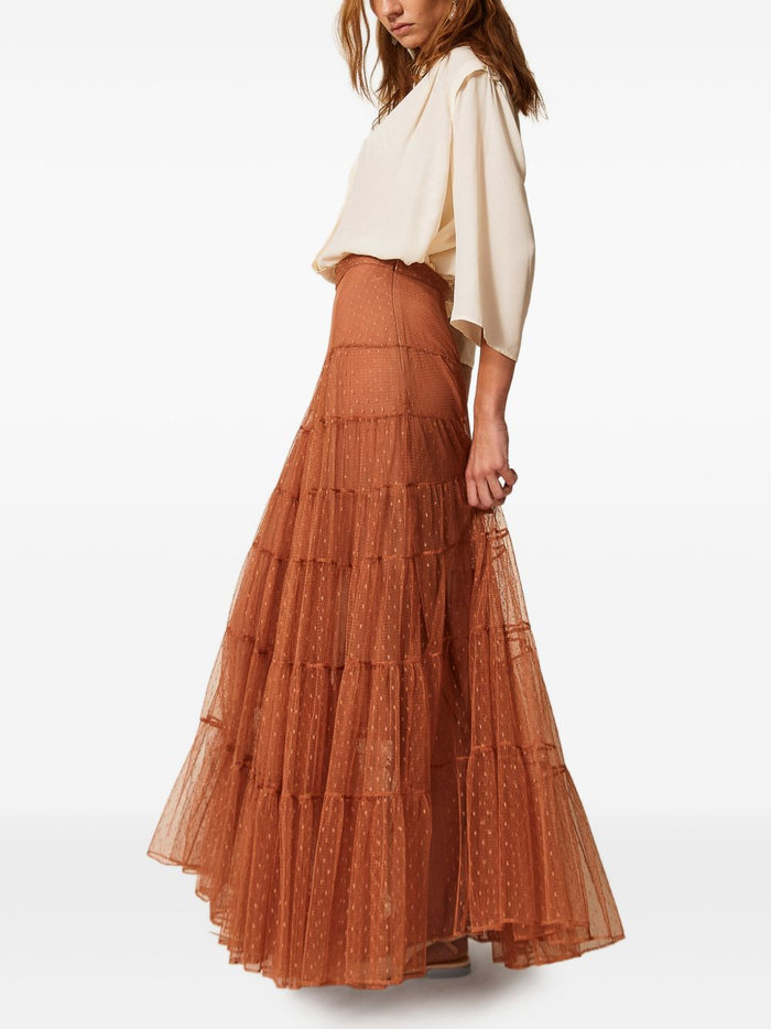 Twin-Set Skirts Mocha Mousse