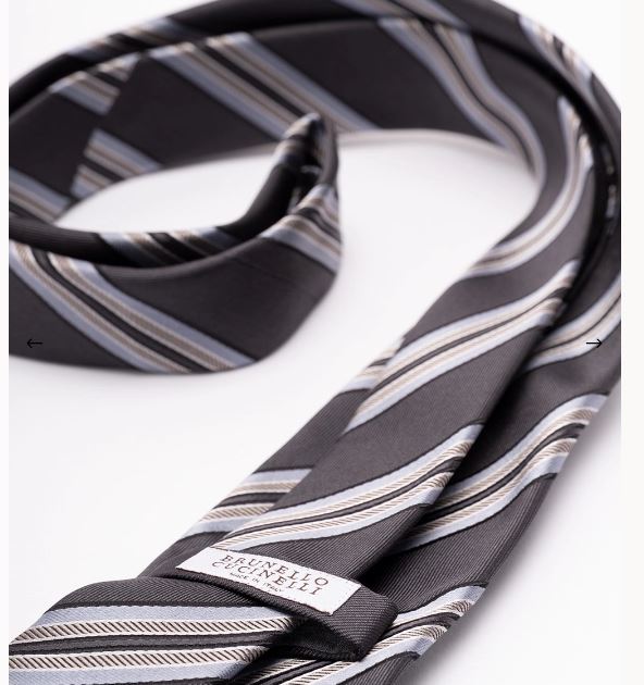 Brunello Cucinelli Ties Antracite/grigio