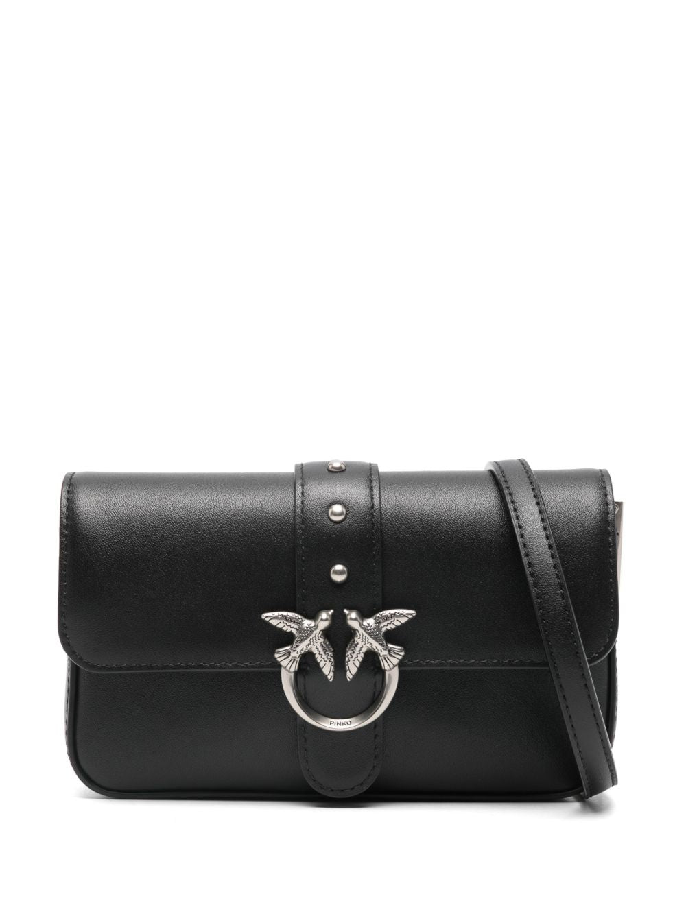 Pinko Bags Nero Silver Lea
