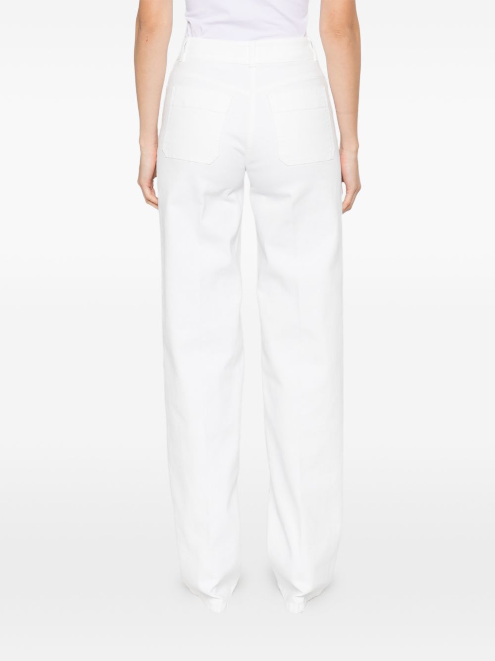 Elisabetta Franchi Trousers Ivory Coea