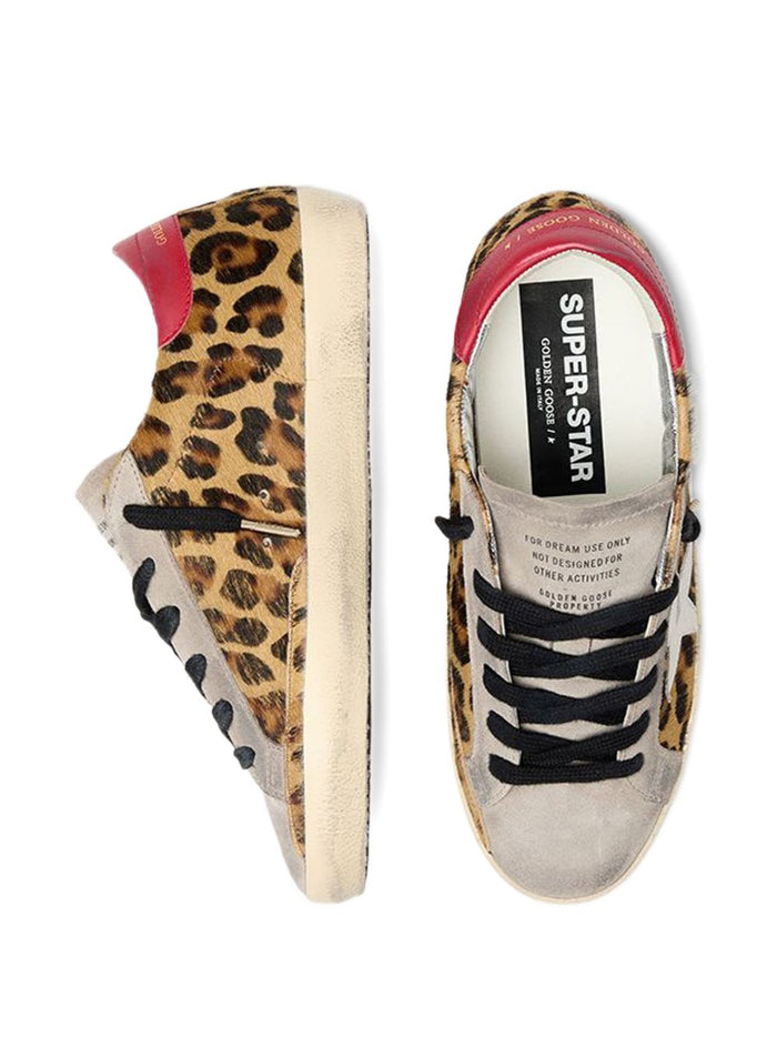 Golden Goose Flat shoes Leopard/white