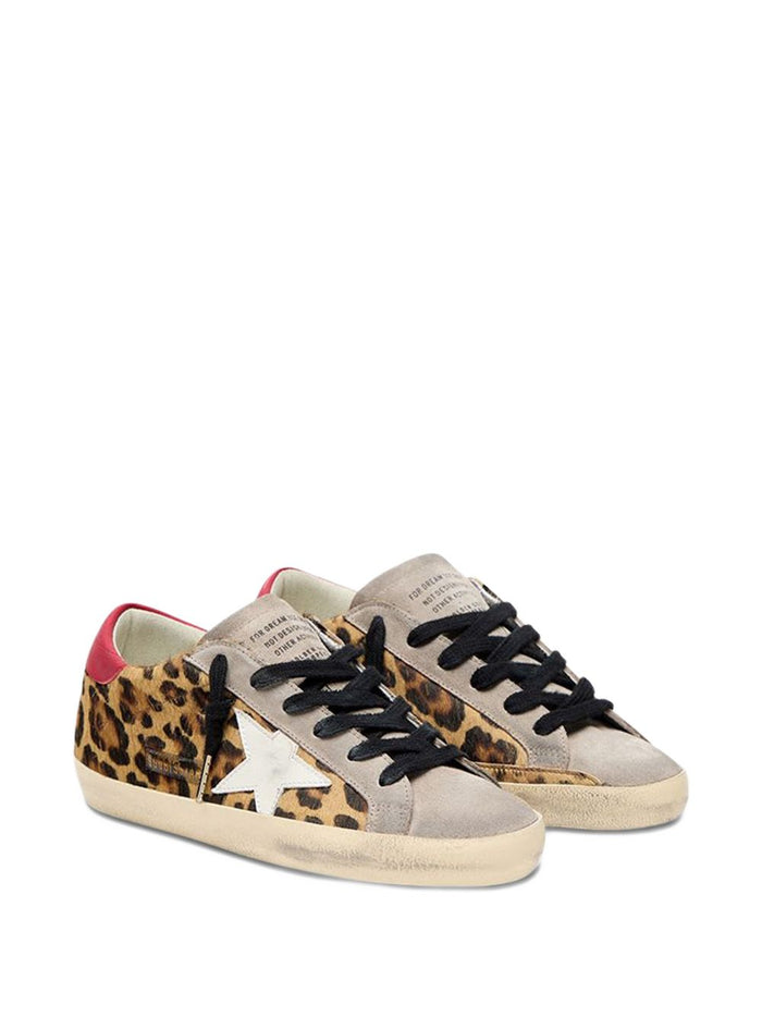 Golden Goose Flat shoes Leopard/white