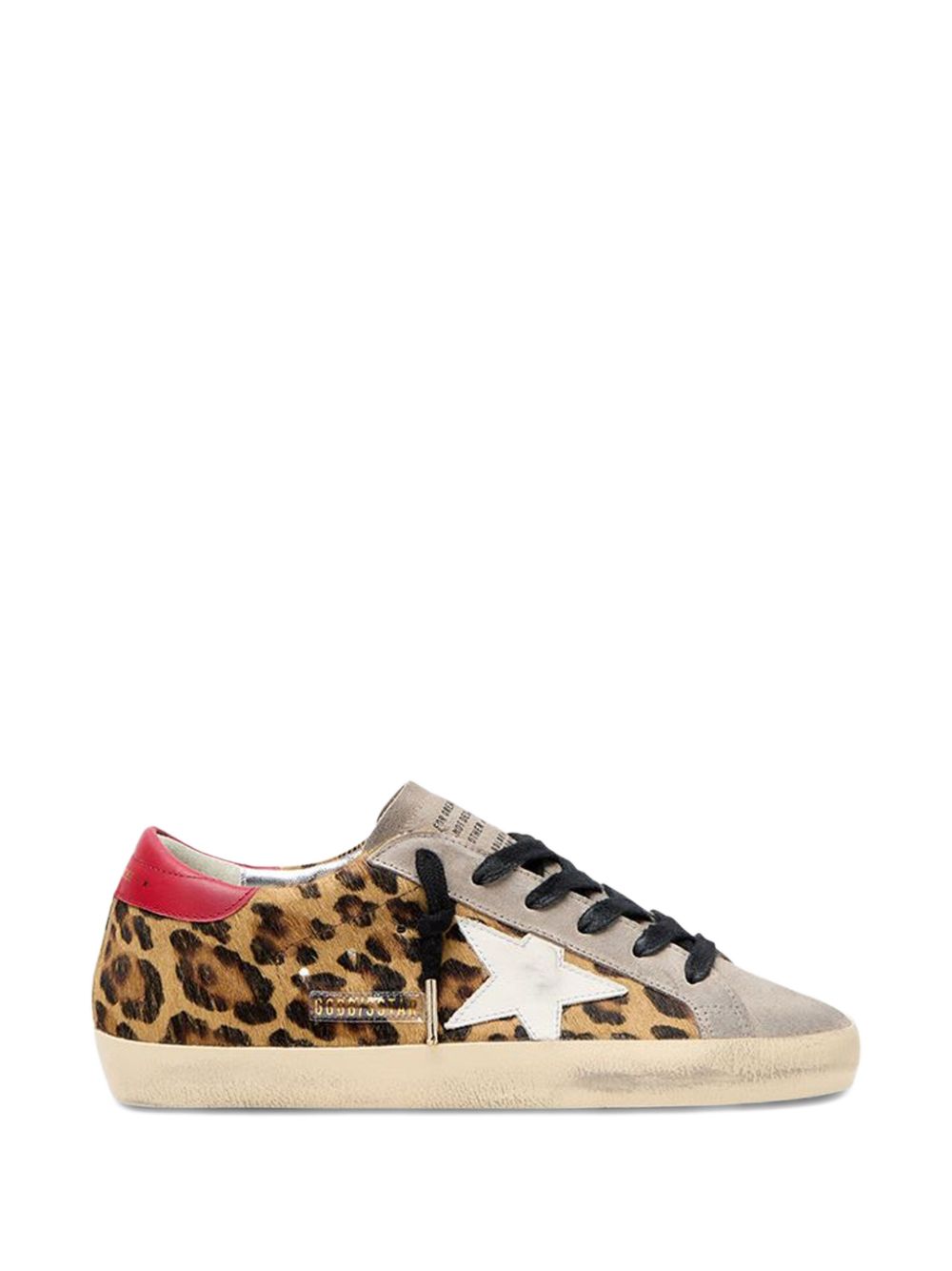 Golden Goose Flat shoes Leopard/white