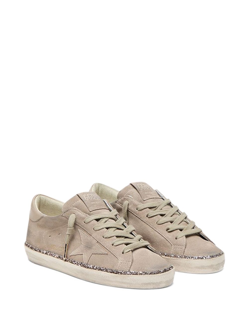 Golden Goose Flat Shoes Taupe Suede Upper