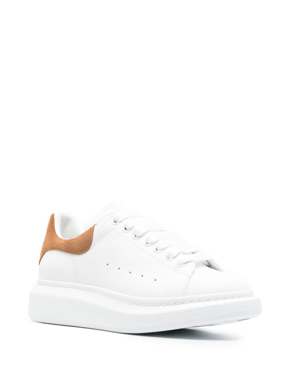 Alexander McQueen Flat shoes White Tan Fab Oth Mat