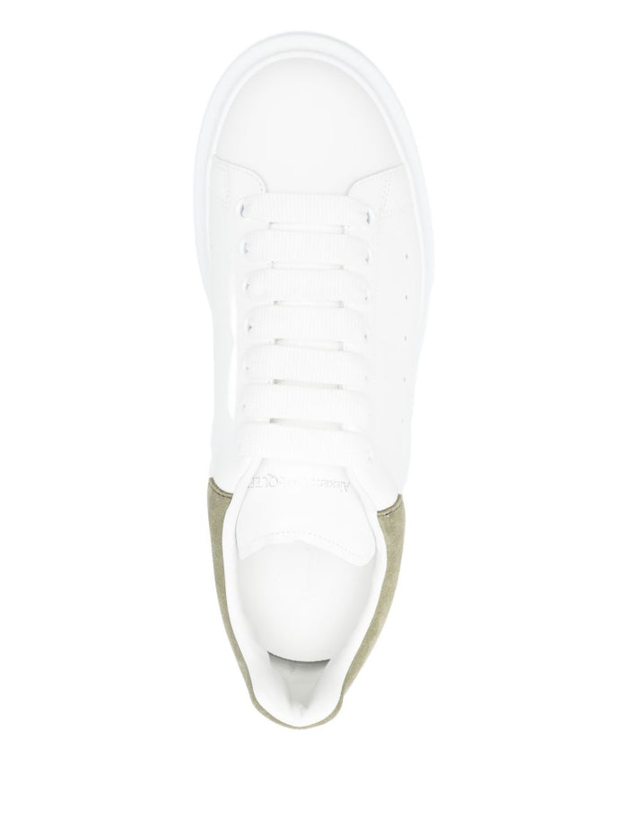 Alexander McQueen Flat shoes White/olive Green Lea Oth Math