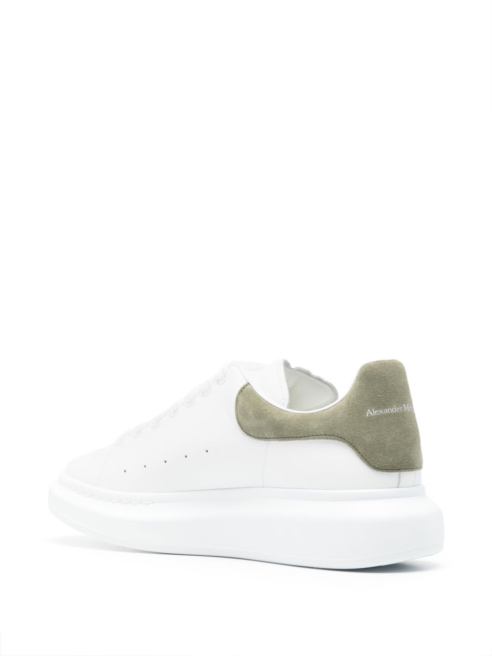 Alexander McQueen Flat shoes White/olive Green Lea Oth Math