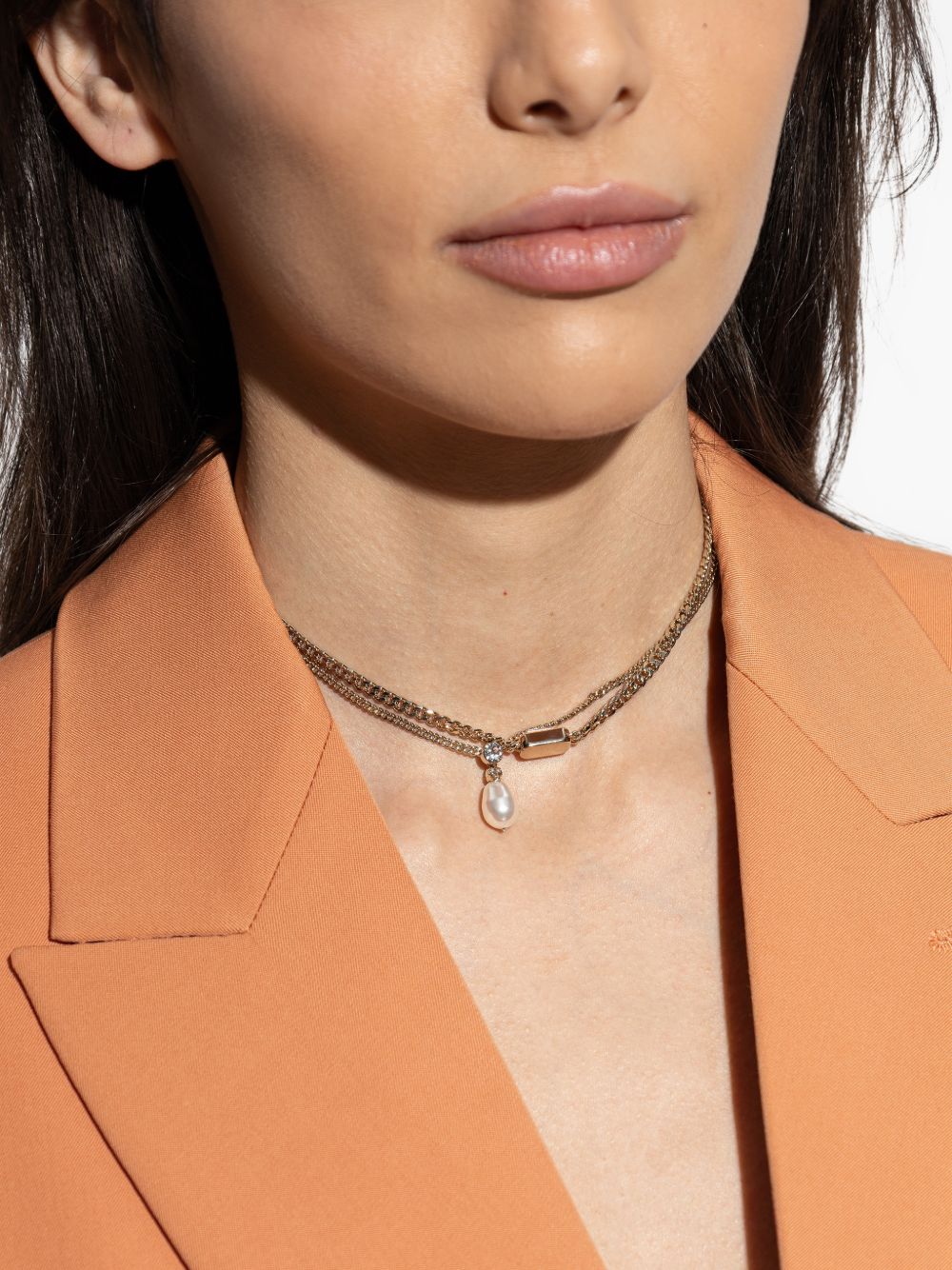 Alexander McQueen Bijoux Pearl, Strass