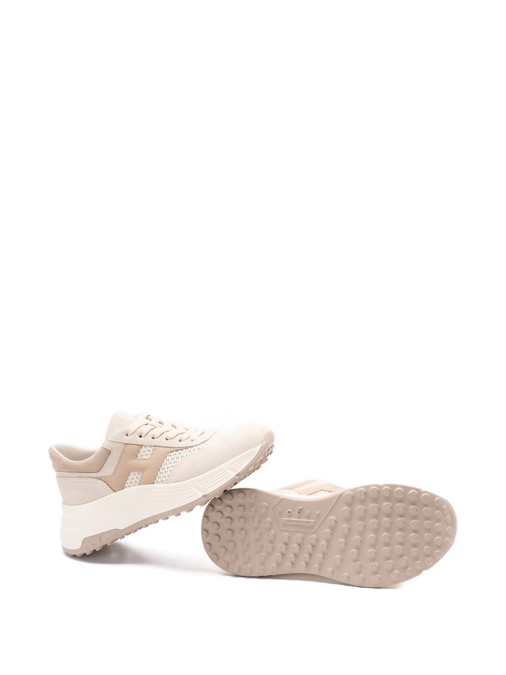 Hogan Flat shoes Ivory Suede