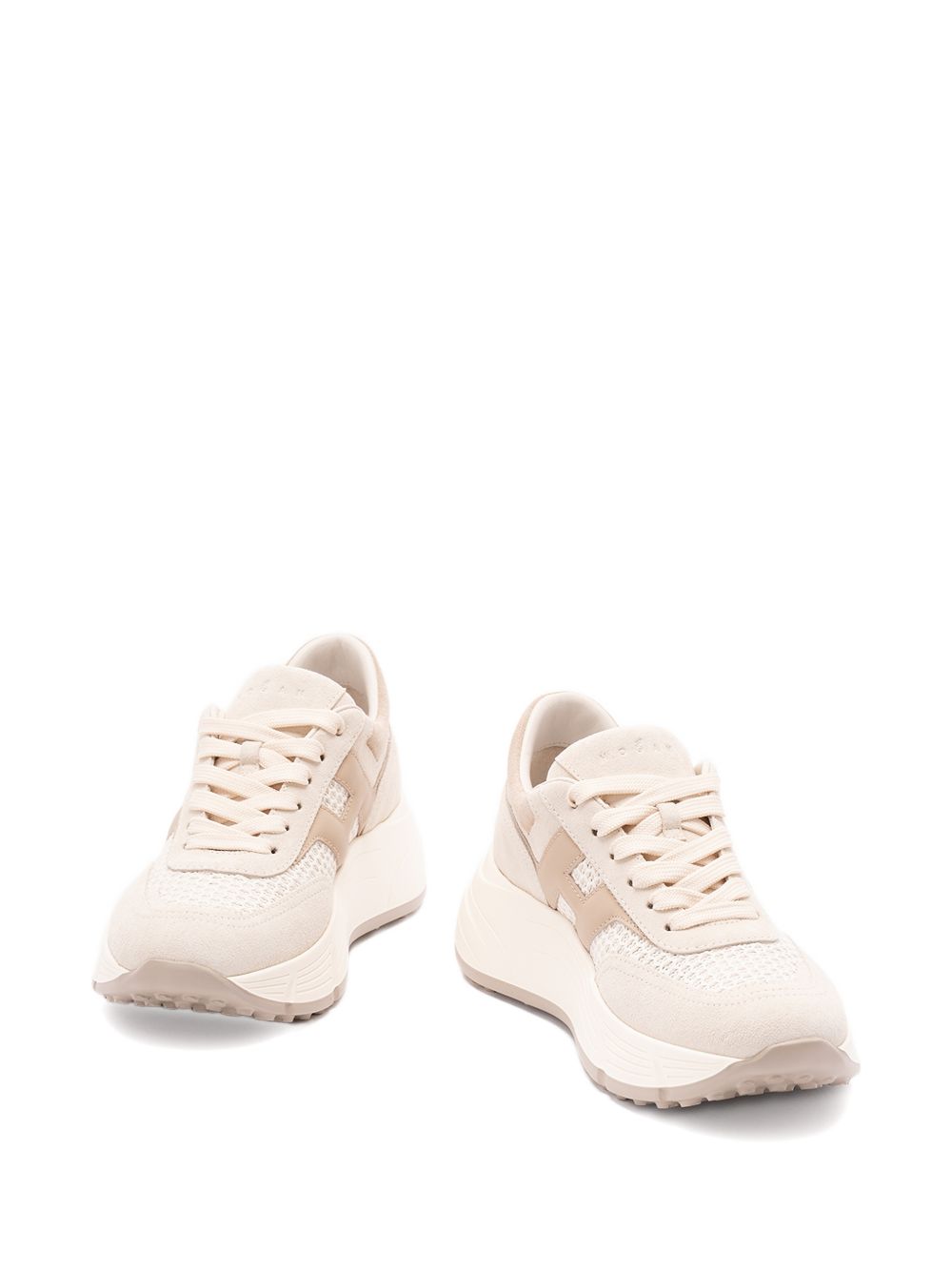 Hogan Flat shoes Ivory Suede