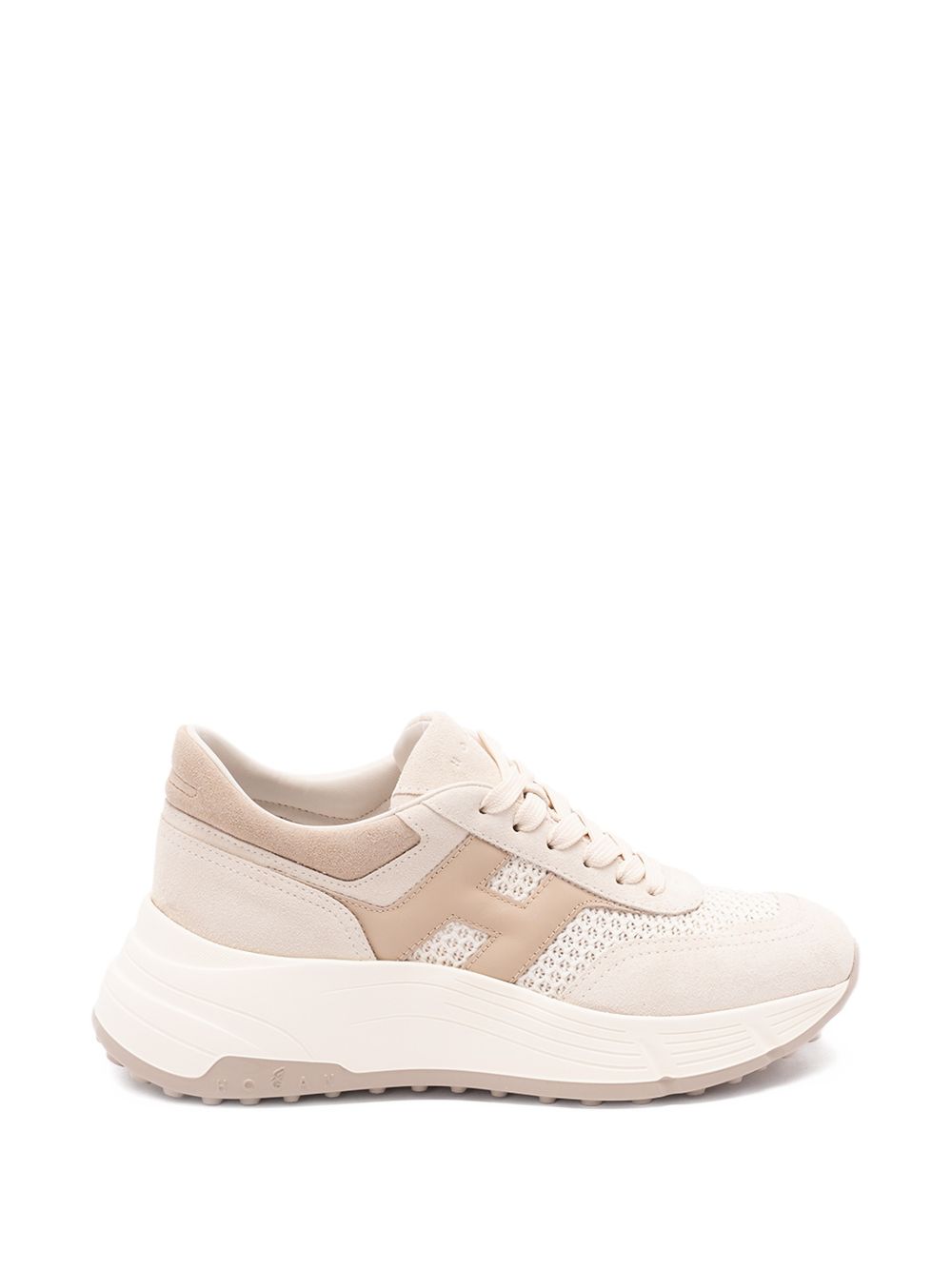 Hogan Flat shoes Ivory Suede