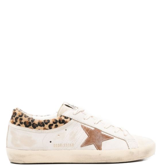 Golden Goose Flat shoes White / Leopard