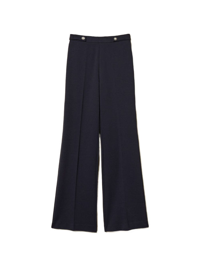 Twin-set Trousers Blue Night