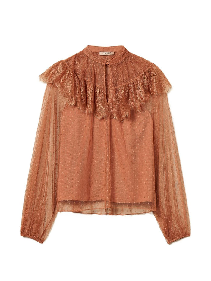 Twin-set Shirts Mocha Mousse