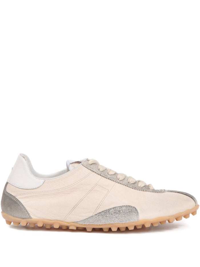 MM6 Maison Margiela Flat shoes Off-white Leather