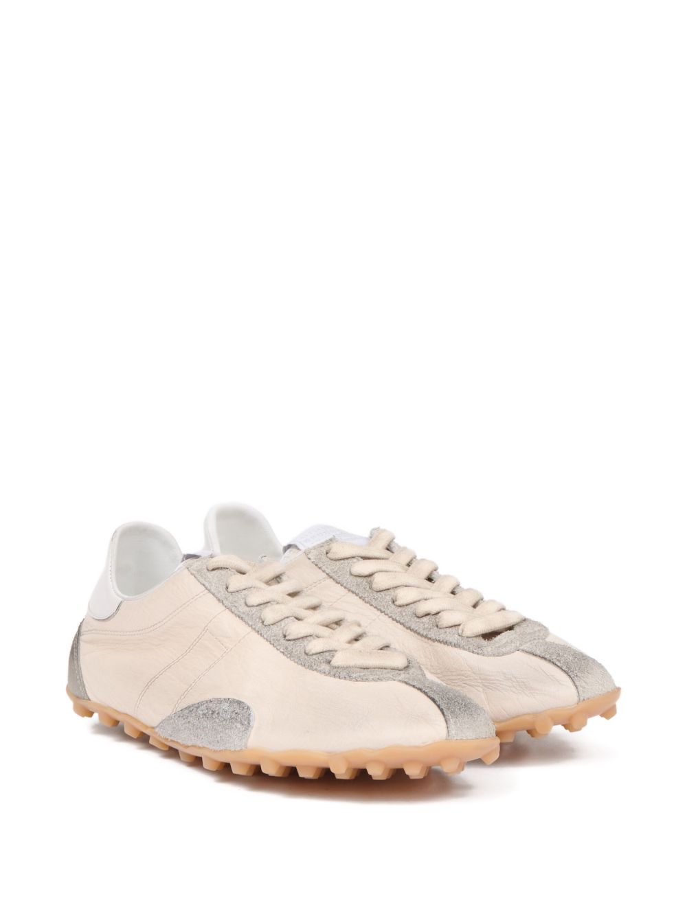 MM6 Maison Margiela Flat shoes Off-white Leather