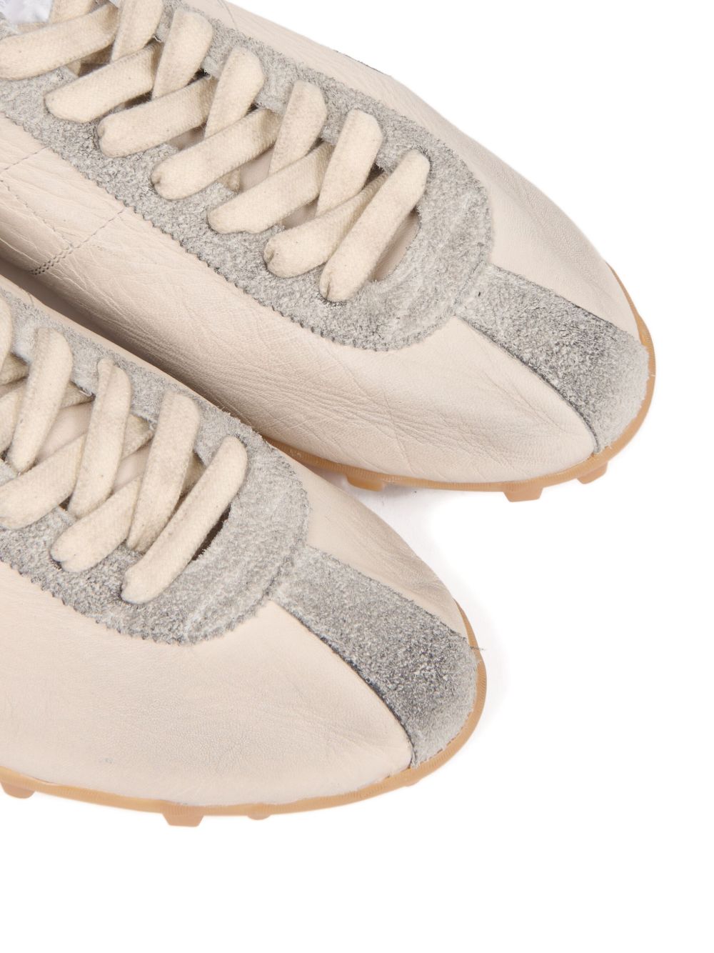 MM6 Maison Margiela Flat shoes Off-white Leather