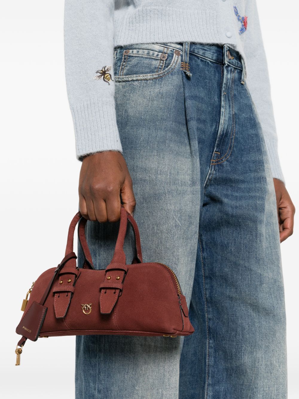 Pinko Bags Burgundy Oro Lea